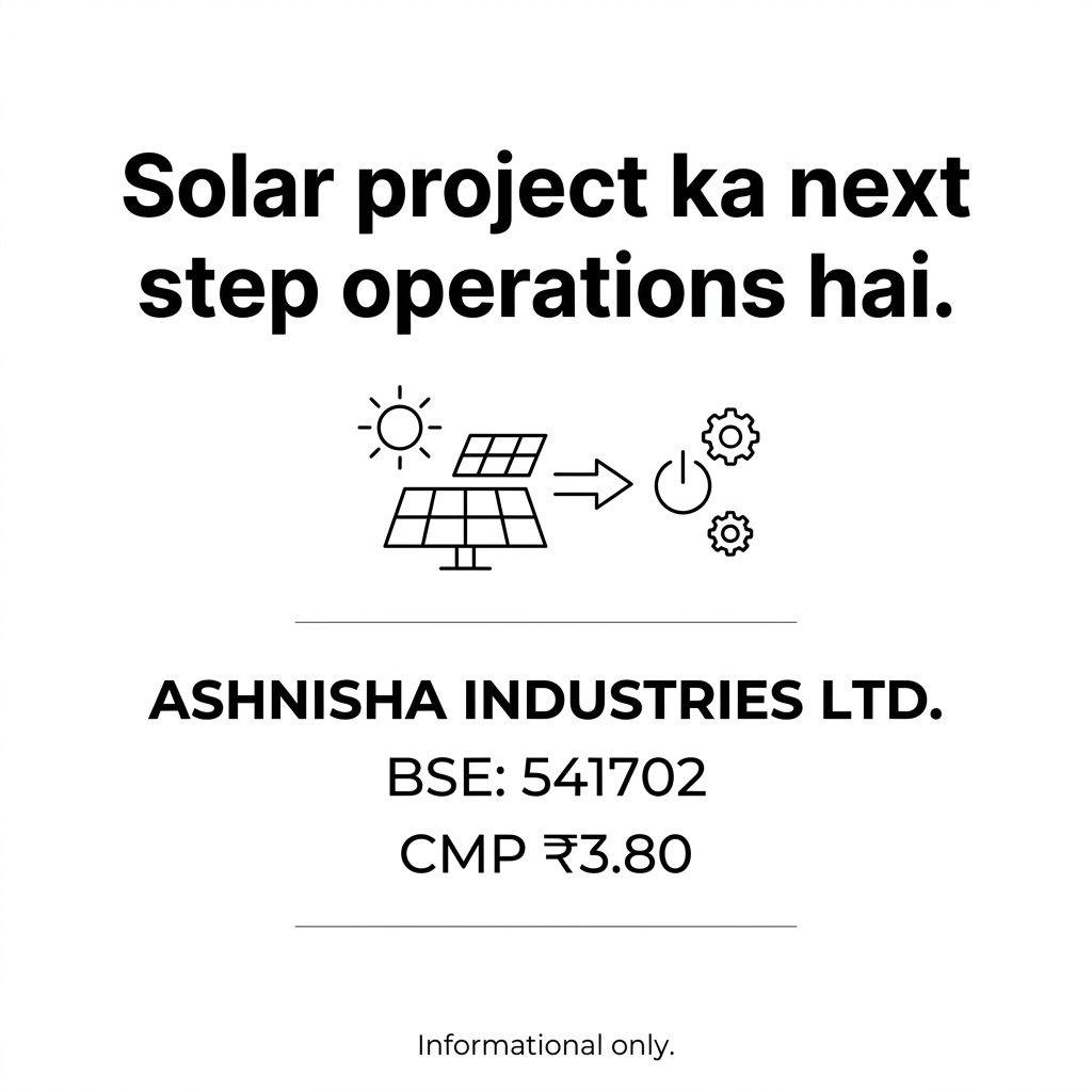 Omkarsh1nde's tweet photo. Ashnisha Industries - ₹250 Cr hydrogen investment! Vibrant Gujarat Summit 2023.80 MoU . Solar plant complete. Hydrogen expansion underway. Cheapest green penny stock! CMP ₹3.80. #SolarStockonRadar https://t.co/lRcx2acjP8