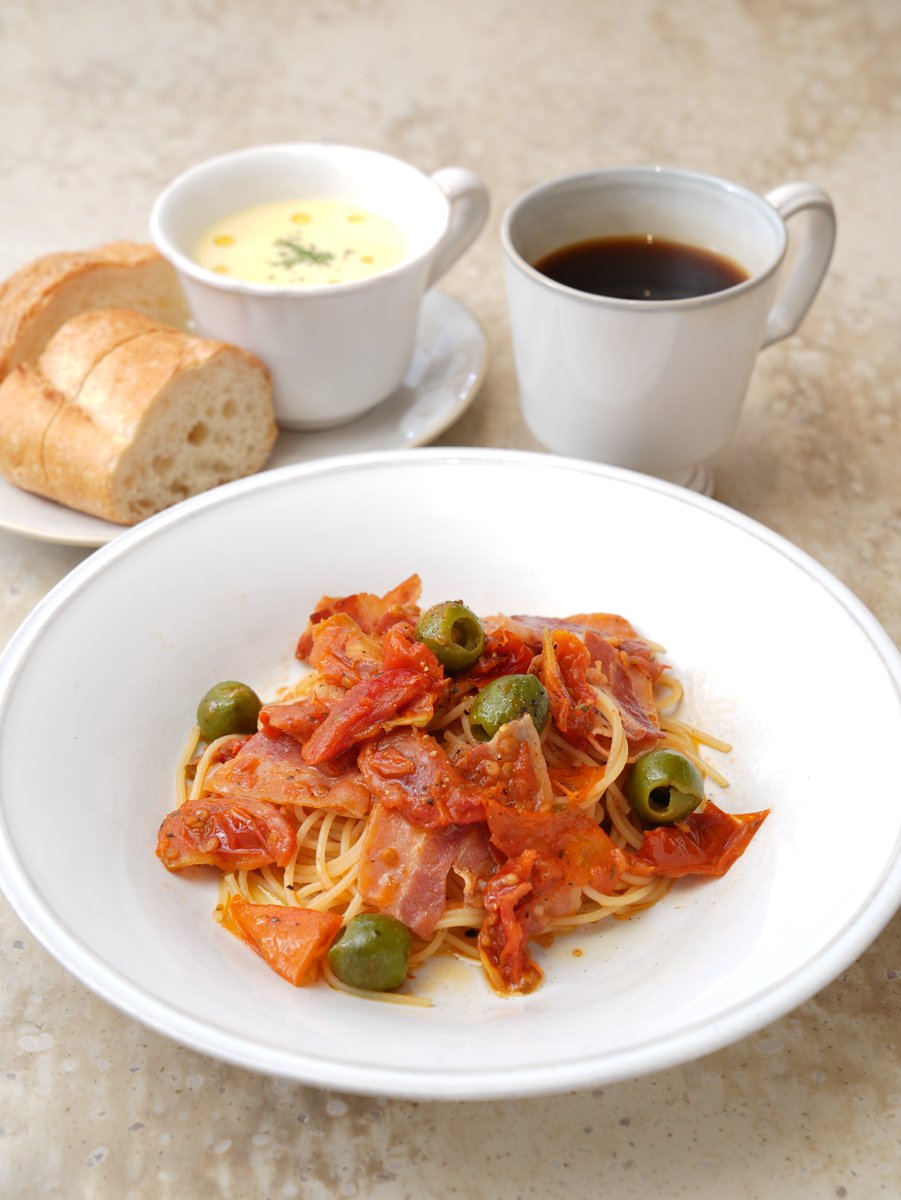 帝塚山本店限定 Café menuをご紹介🍽️ 🍝＼ドライトマトとオリーブの
