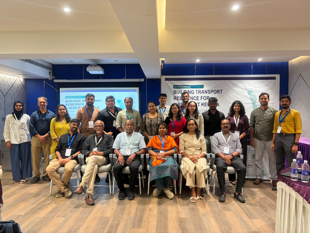CPPRIndia's tweet photo. Building Transport Resilience for a Resilient Kerala.

CPPR’s Chaithra Navada and Aishwarya participated in the workshop “Building Transport Resilience for a Resilient Kerala,” organised by TU Delft, IIT Palakkad and KSCSTE-NATPAC in Kochi.

The workshop brought together researchers and practitioners to discuss how Kerala’s transport systems can better anticipate, withstand and recover from floods and other climate-related disruptions—strengthening the resilience of the state’s mobility infrastructure.

#CPPR #TransportResilience #Kerala #ClimateResilience #UrbanMobility #SustainableTransport