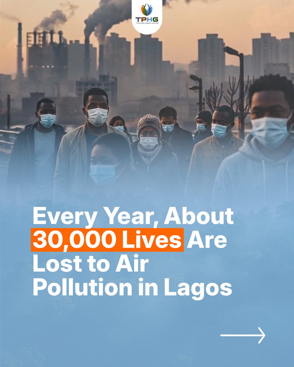 TPHG_Tech's tweet photo. It’s easy to read that number and move on. 

But behind it are people whose lives are cut short by the air they breathe.

That’s why the LGHGR matters. Because every organisation that chooses to measure its emissions is taking a step towards a healthier Lagos.

#lghgr #tphg https://t.co/rYjRSx0yNI