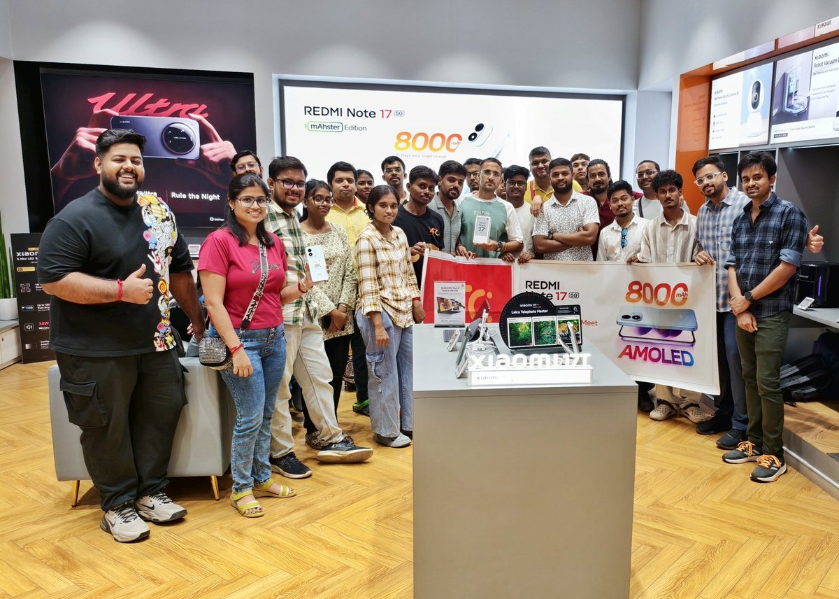 Lostmind_1989's tweet photo. A day full of tech, smiles & #mAhsterEdition vibes ❤️
Loved experiencing the #REDMINOTE17 with our amazing #XiaomiFansClub
#mAhsterOfStrength
@pixelwithme @RedmiIndia https://t.co/y8YV8ab1Zu