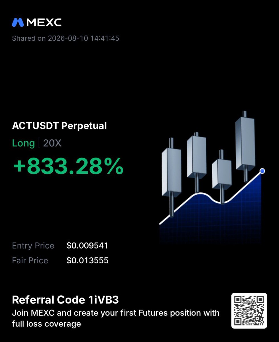 crypto_nuclear's tweet photo. ✅ $ACT $ACTUSDT
💥 (Spot Market) Profit 36%+ So Far
🔥 (Futures) Profit 360%+ Lev x10
#ACT #ACTUSDT $USDT $USDC $Crypto #Crypto https://t.co/V5KrrLNpam