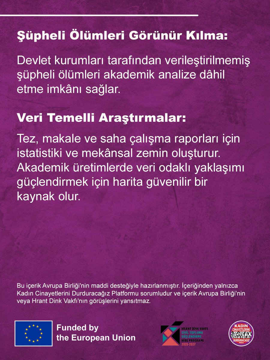 kcdplatformu's tweet photo. Saha Araştırmaları ve Akademik Çalışmalar İçin: Türkiye Kadın Cinayetleri Hafıza Haritası

@kcinayetharita https://t.co/BtYdiGFl50