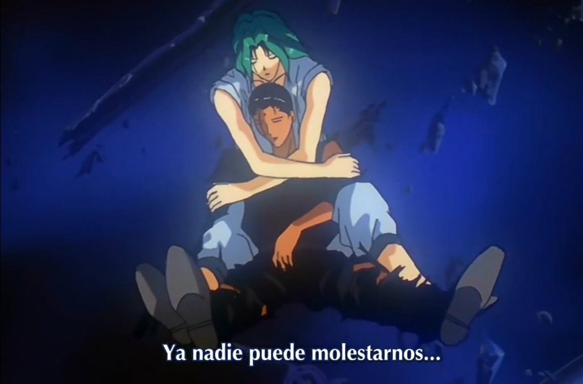48windflower's tweet photo. Mis saficas y gays quedándose juntxs en la eternidad en el subespacio/muerte😭😭💔💔

Pura lesbiana trágica 
Puro gay trágico
Canon pero a que costo💔💔

Perfectamente el cap KyoSaya pudo terminar con Taiyo ga mata kagayaku toki y el de Sensui e Itsuki con and i'm home jajan't💔 https://t.co/CG616cpjcx