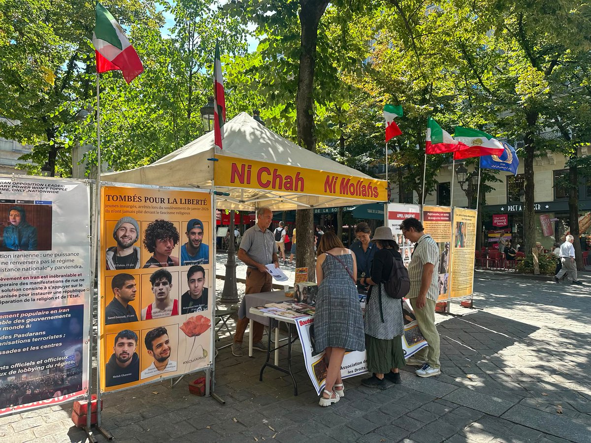 CSDHI's tweet photo. 🚨 URGENCE IRAN
Les exécutions se poursuivent en #Iran 
Le silence ne protège personne.
📩 Écrivez à vos élus CETTE SEMAINE.
📢 Partagez cette publication.
🗣️ Parlez-en — ne laissons pas cette tragédie disparaître de l’actualité.
Une seule voix peut être ignorée. Des milliers de voix, non.
Agissons ensemble. 🙏🏻
#StopExecutionsIran
Les équipes du Comité de soutien aux droits de l’homme en Iran sont présentes dans les rues de #Paris pour sensibiliser les Parisiens à la situation des droits humains en Iran.