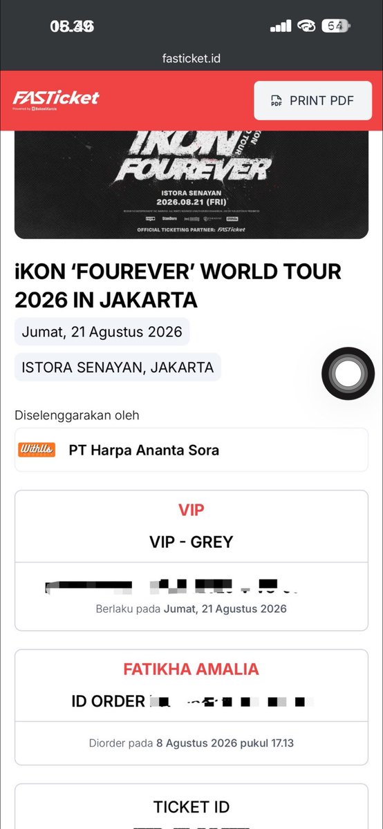 ftkamal_'s tweet photo. @croisshua kak dataku pribadi. aku jual underprice vip 3.5 aja. Cat 3 punya adekku 1.5 jt aja. aku berhalangan hadir 😩 https://t.co/u8KMUnpSF8