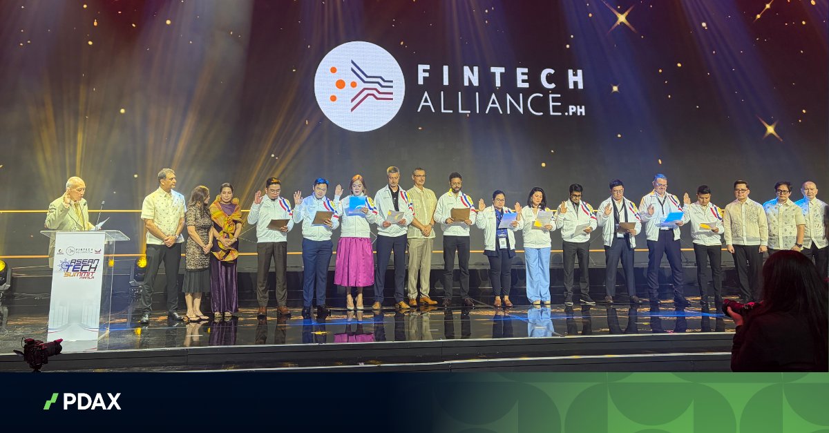 pdaxph's tweet photo. We’re proud to announce that PDAX Founder and CEO Nichel Gaba has been formally sworn in as a member of Fintech Alliance Ph.

As part of the alliance, PDAX looks forward to contributing to conversations and initiatives that support responsible innovation that help make modern financial services more accessible, secure, and relevant to more Filipinos 🇵🇭 

#PDAX #FintechAlliancePH #FintechPH #FinancialInnovation #YourNextMoneyMove