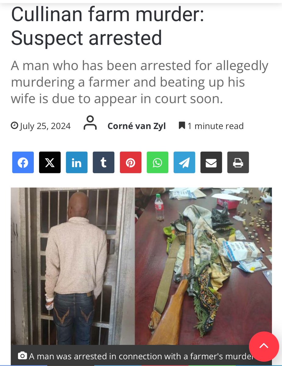 RiebvJanbeeck's tweet photo. 81 year old Dirk Kritzinger was murdered and his wife severely beaten during a farm attack in Cullinan.

This is not just “normal crime”. https://t.co/FKQBypr1mt