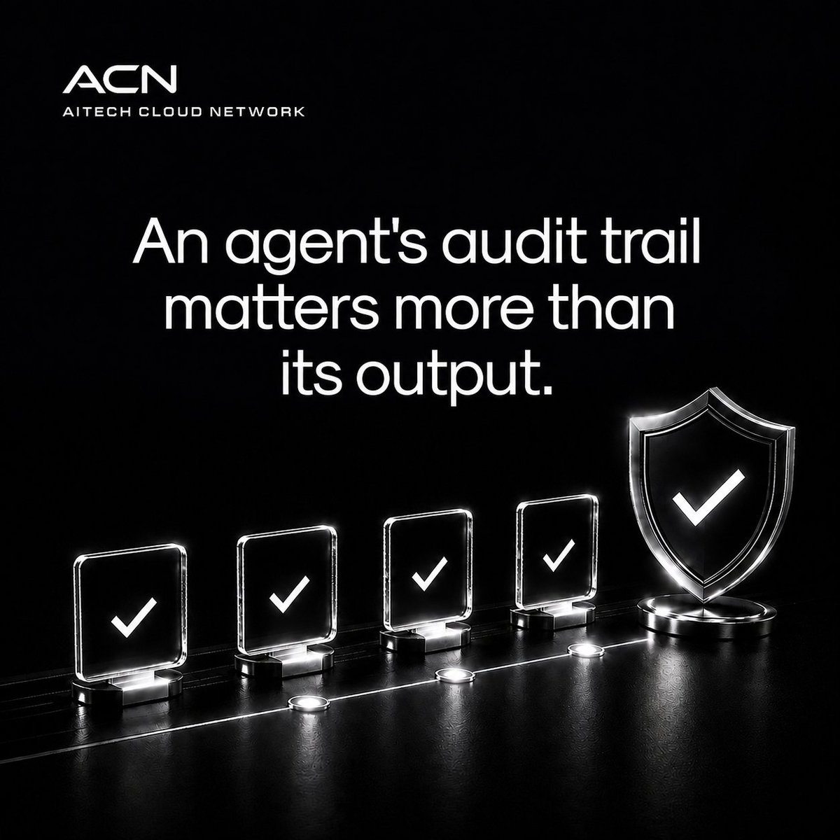 AITECHio's tweet photo. An agent's audit trail matters more than its output.

When an agent takes an action, the result is only half the story.

What matters just as much is whether there's a record of why it did what it did, what data it used, and what it was allowed to touch.

An agent nobody can audit isn't autonomous. It's a black box that happens to be useful, until it isn't.