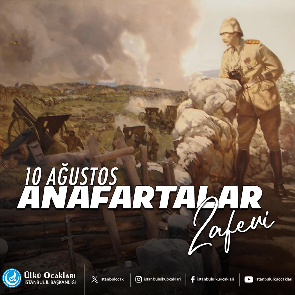ArnavutkoyOcakk's tweet photo. Çanakkale Savaşı'nın dönüm noktalarından birisi olan Anafartalar Zaferi'nin yıl dönümünde Gazi Mustafa Kemal ATATÜRK ve silah arkadaşlarını rahmet ve minnetle anıyoruz. https://t.co/RiHOacJG9e