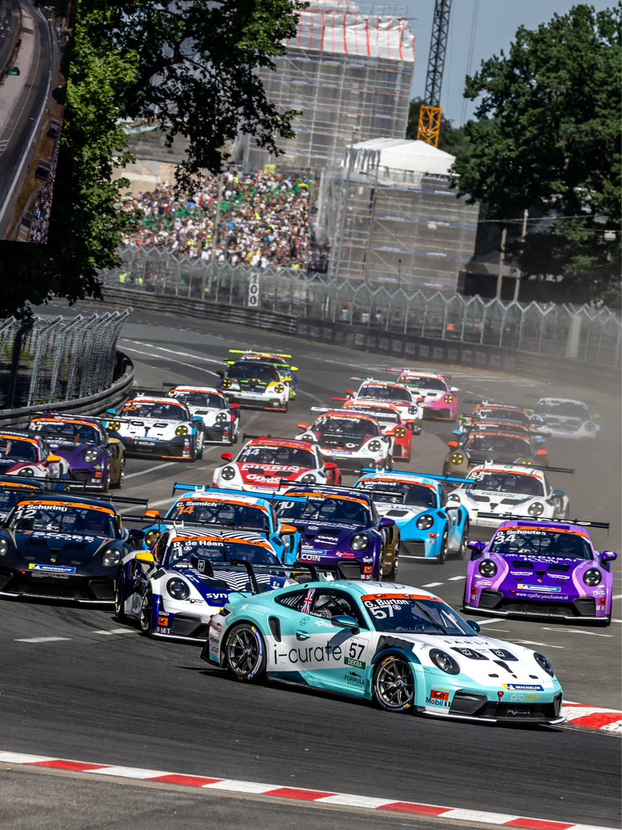 CarreraCupDE's tweet photo. It's race week! After a five-week break, the @CarreraCupDE returns from 14 to 16 August as part of the DTM support programme at the 3.629-kilometre  @nuerburgring. By the end of the weekend, it will be clear who heads into the season finale as the championship leader 🚀 https://t.co/8V9rwvE11v