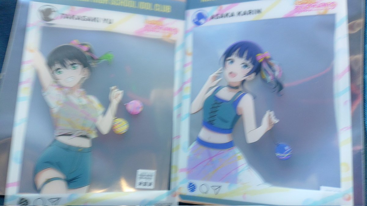 mone_0630's tweet photo. 虹ヶ咲 縁日 SNS風クリアスナップ
出 侑　果林
求 かすみ
13日にお台場縁日イベントの際に手渡しにてお願い致します。 https://t.co/LHZNAgecMh