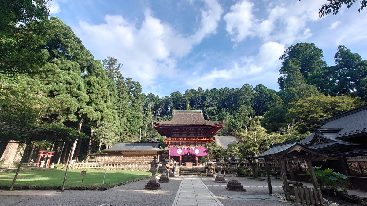 GreatgoomanG's tweet photo. そのままの足で、丹生都比売神社にも参拝させてもらいました⛩️

天河大弁財天社の天河曼荼羅と丹生都比売神社の光明真言が繋がっているので、それを繋げてくれたお礼参りも兼ねて今日は2つ回れて良かったです⛩️😁🌎 https://t.co/KIgdrYHYVh
