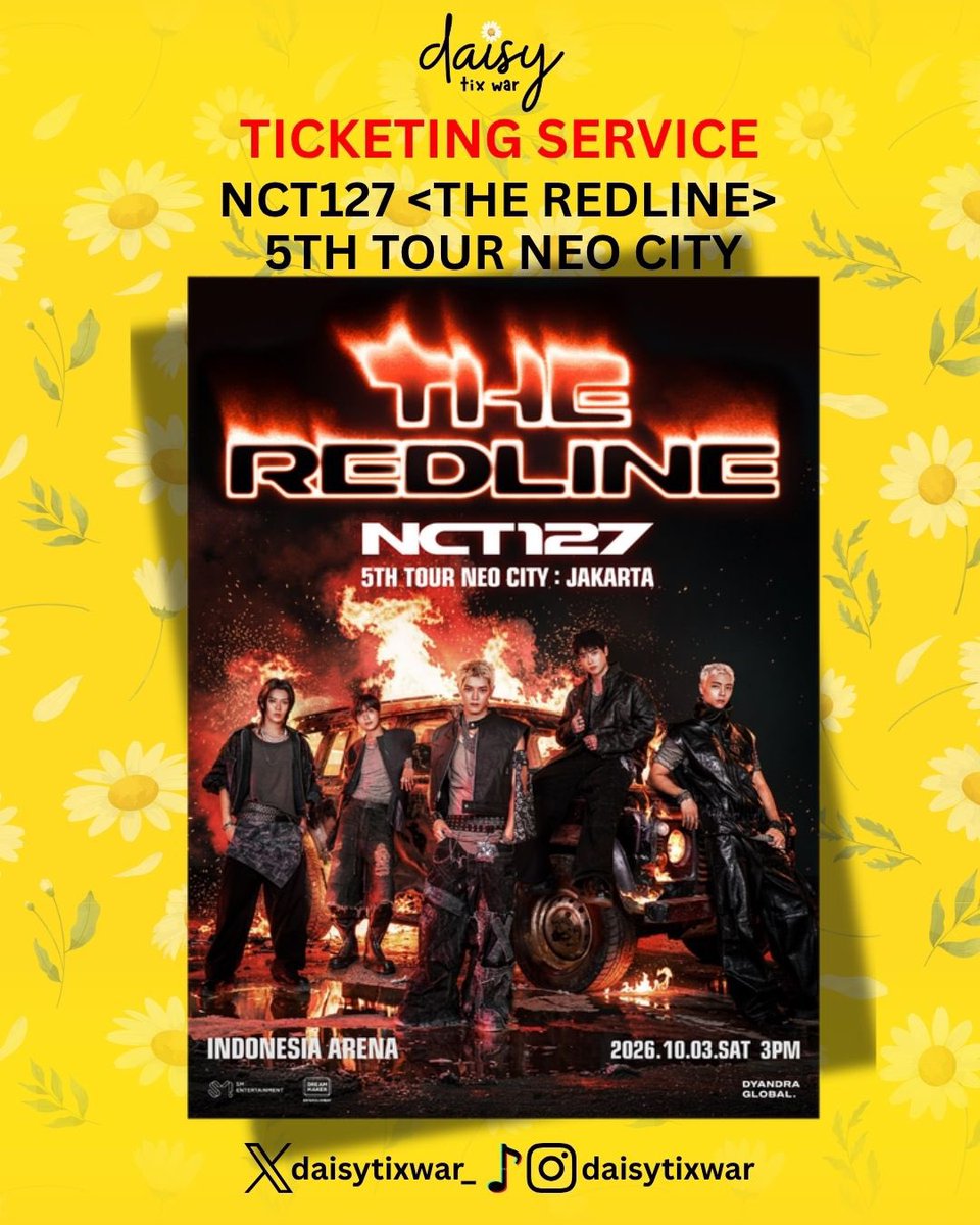 daisytixwar_'s tweet photo. OPEN JASA WAR NCT 127 JAKARTA

✅️ DP 50k/tix
✅️ Refundable
✅️ Data sendiri
✅️ Self payment
✅️ Open req for other country
❌ Membership

More info : DM us or https://t.co/XsqQmOA7xe https://t.co/ndQornUcfE