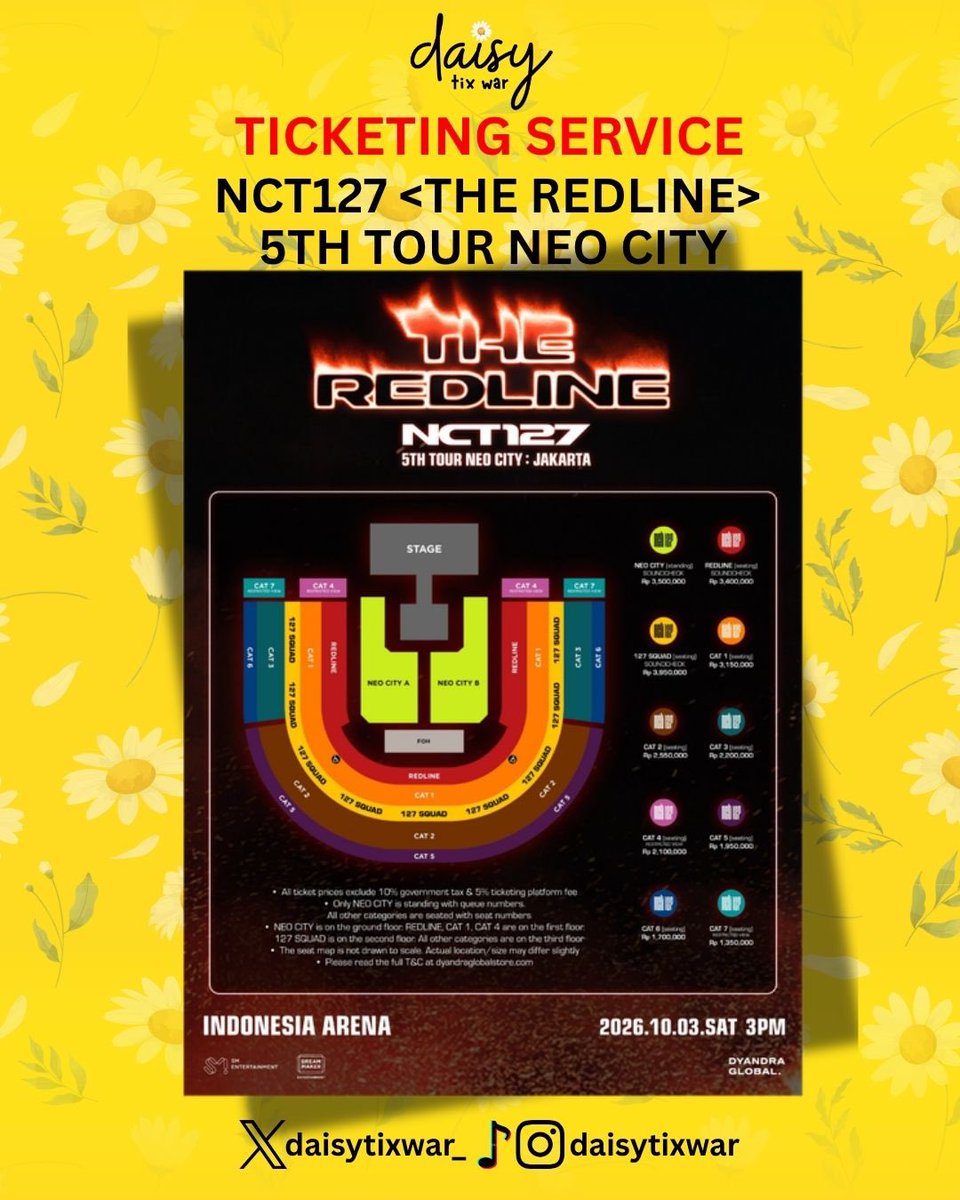 daisytixwar_'s tweet photo. OPEN JASA WAR NCT 127 JAKARTA

✅️ DP 50k/tix
✅️ Refundable
✅️ Data sendiri
✅️ Self payment
✅️ Open req for other country
❌ Membership

More info : DM us or https://t.co/XsqQmOA7xe https://t.co/ndQornUcfE
