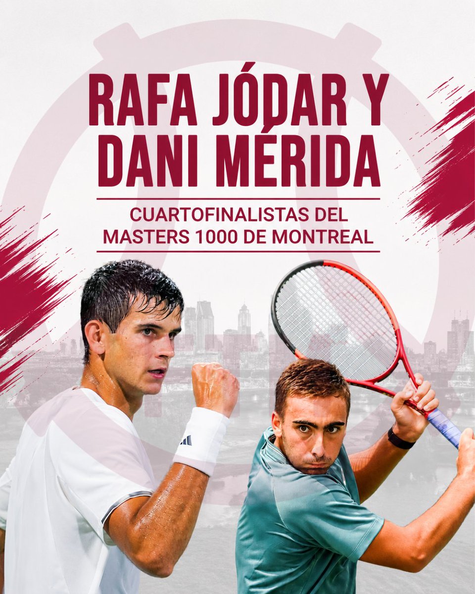 fedetenismadrid's tweet photo. 😍  Por segunda vez en esta temporada tendremos a dos tenistas madrileños a la vez en los cuartos de final de un Masters 1000.
💪  ¡Vamos Rafa y Dani a por el pase a semifinales! https://t.co/F9QtngxKBC