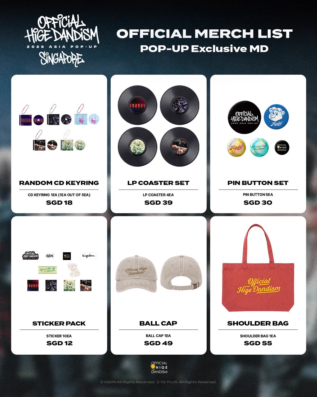 Official髭男dism ASIA POP-UP LPコースターセット HPWUsFHbAAAlaLu?format=webp&