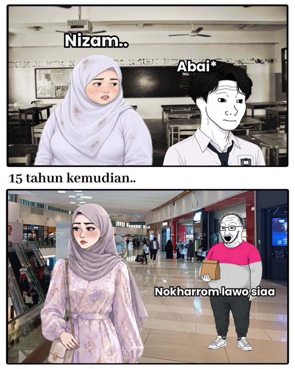 Beberuruang's tweet photo. Nizam jadi trans ke? https://t.co/pcYERsqfyN