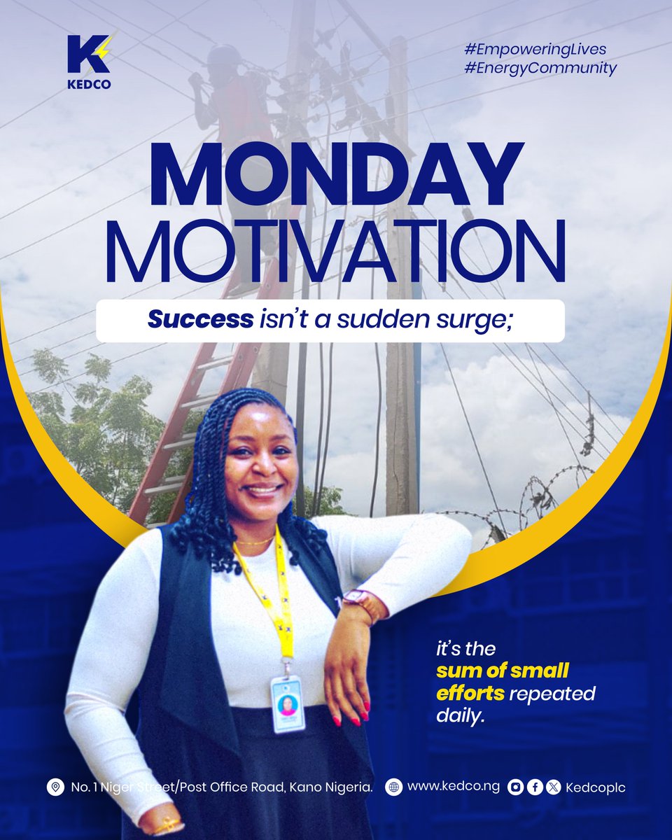 kedcoplc's tweet photo. Happy New Week ⚡️ https://t.co/oJKom8ZJ9P