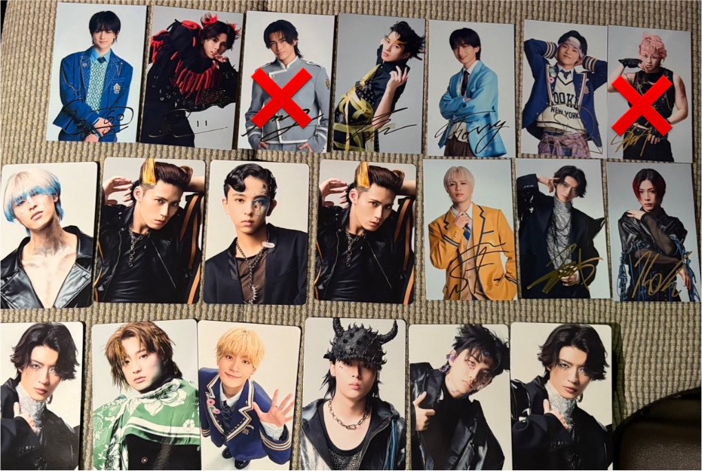 vjmalh's tweet photo. EBiDAN エビダン Yes!東京
店舗別特典 トレカ ステッカー 交換 タワレコ hmv 楽天ブックス

【譲】画像
(楽天ブックスステッカーは吉澤要人、杢代和人、森田璃空2、ユーキ、マサヒロ、八神遼介)

【求】大倉空人 小泉光咲 (異種も検討いたします)

郵送での交換希望です
お気軽にお声掛けください◎ https://t.co/TsrcoIKxpp