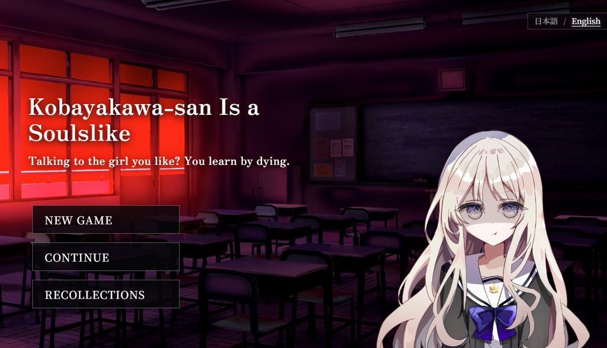 AUTOMATON_ENG's tweet photo. Japanese dev releases free “soulslike dating game.” React to your girl’s questions correctly in mere seconds or die instantly

https://t.co/XveaQsBM6Q https://t.co/FacS329B0D