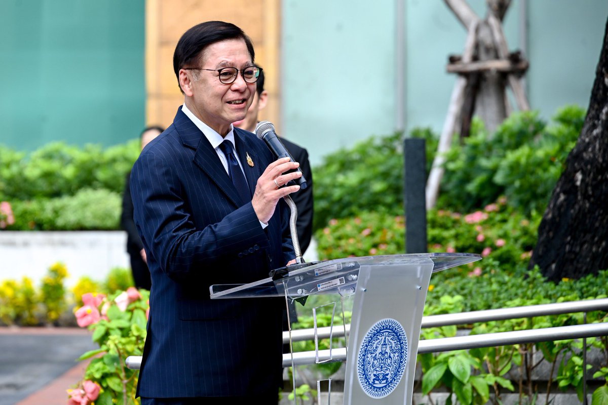 ASEAN_THAILAND's tweet photo. Thailand celebrated 59 years of ASEAN at #ASEANDay2026 on 7 Aug. DPM/FM Sihasak Phuangketkeow presided over the ASEAN Flag Hoisting Ceremony, underscoring our shared responsibility to strengthen ASEAN and pass on an even stronger ASEAN to the next generation. https://t.co/DGc0PIVJqf