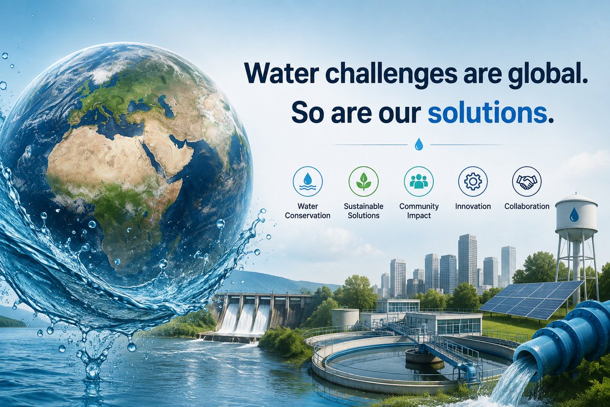 alexstoneimco's tweet photo. 🌍💧 Water challenges are global. So are our solutions.
From water conservation and sustainable infrastructure to innovation and community action, addressing water challenges requires collaboration across borders and sectors.
Together, we can turn water challenges into sustainable opportunities for a more resilient and water-secure future. 💙🌱
#Water #WaterSecurity #Sustainability #Innovation #ClimateAction #SDGs