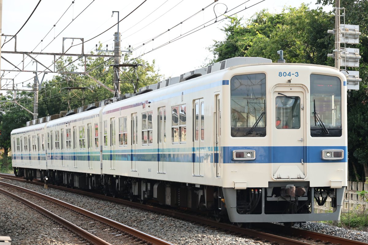 mc8564_2's tweet photo. 本日(2026/8/10)804Fの臨時回送が北春日部→館林で実施されたので撮影 https://t.co/WlgubRuo0S