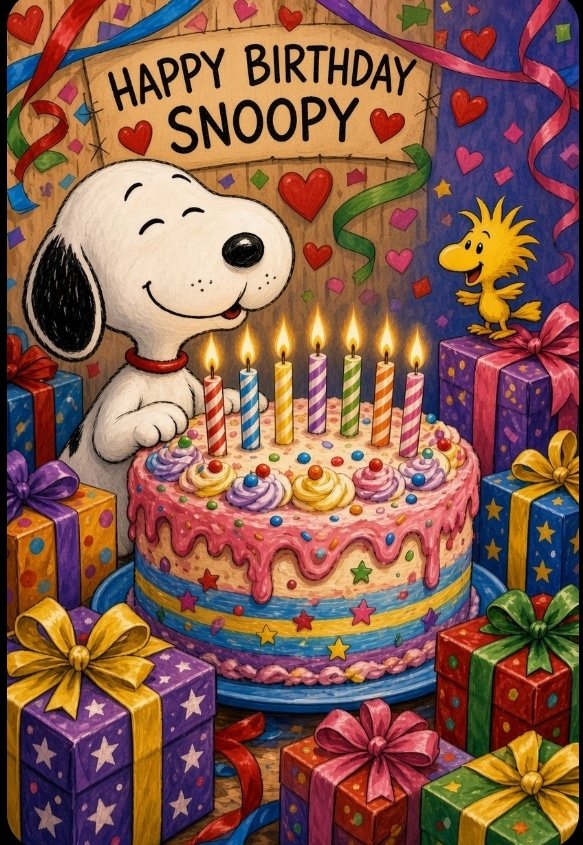 Wired_ToTheMoon's tweet photo. 🥳💜 Happy Birthday Snoopy 💜🥳 https://t.co/43R2mxEzvk