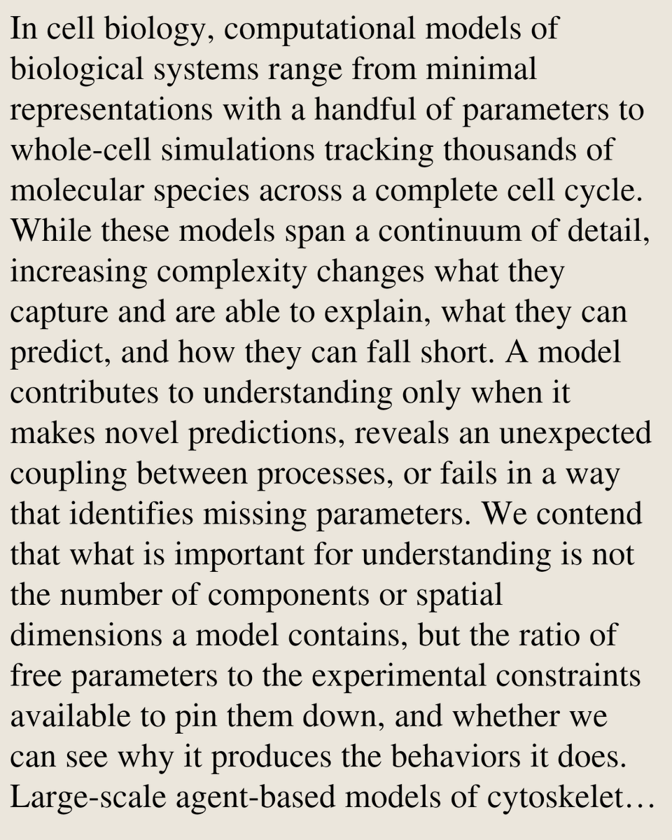 ENZN's tweet photo. Simulating is not always understanding: When model complexity obscures biology

Lendert Gelens, Alejandro Fábregas-Tejeda, Grant Ramsey, Sylvia Wenmackers, Bart Smeets
https://t.co/N8Rnke9t3D [𝚚-𝚋𝚒𝚘.𝙼𝙽 𝚙𝚑𝚢𝚜𝚒𝚌𝚜.𝚋𝚒𝚘-𝚙𝚑] https://t.co/pya48VmysN