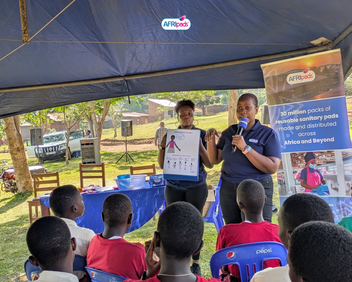 AFRIpads's tweet photo. Recently, we visited Zuri Model Farm and Kyasa Secondary School, where we conducted a menstrual health education session and distributed reusable sanitary pads to the girls.

We thank the Kigozi family for partnering with us and making this outreach possible.

#AFRIpadsInclusive #AFRIpadsDignifiedFlows #AFRIpadsSustainableFlows #MenstrualHealth
