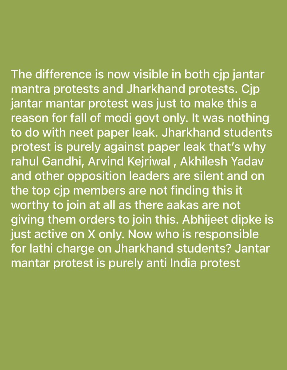 drvipin12's tweet photo. @abhijeet_dipke @RahulGandhi @ArvindKejriwal @yadavakhilesh @yadavtejashwi #jharkhandpolice #jpscprotest #jharkhand #hemantsoren #CJPhypocrisy #cjp_ही_aap_है  #lathicharge @CJP_for_India https://t.co/RMjT3lr1jQ