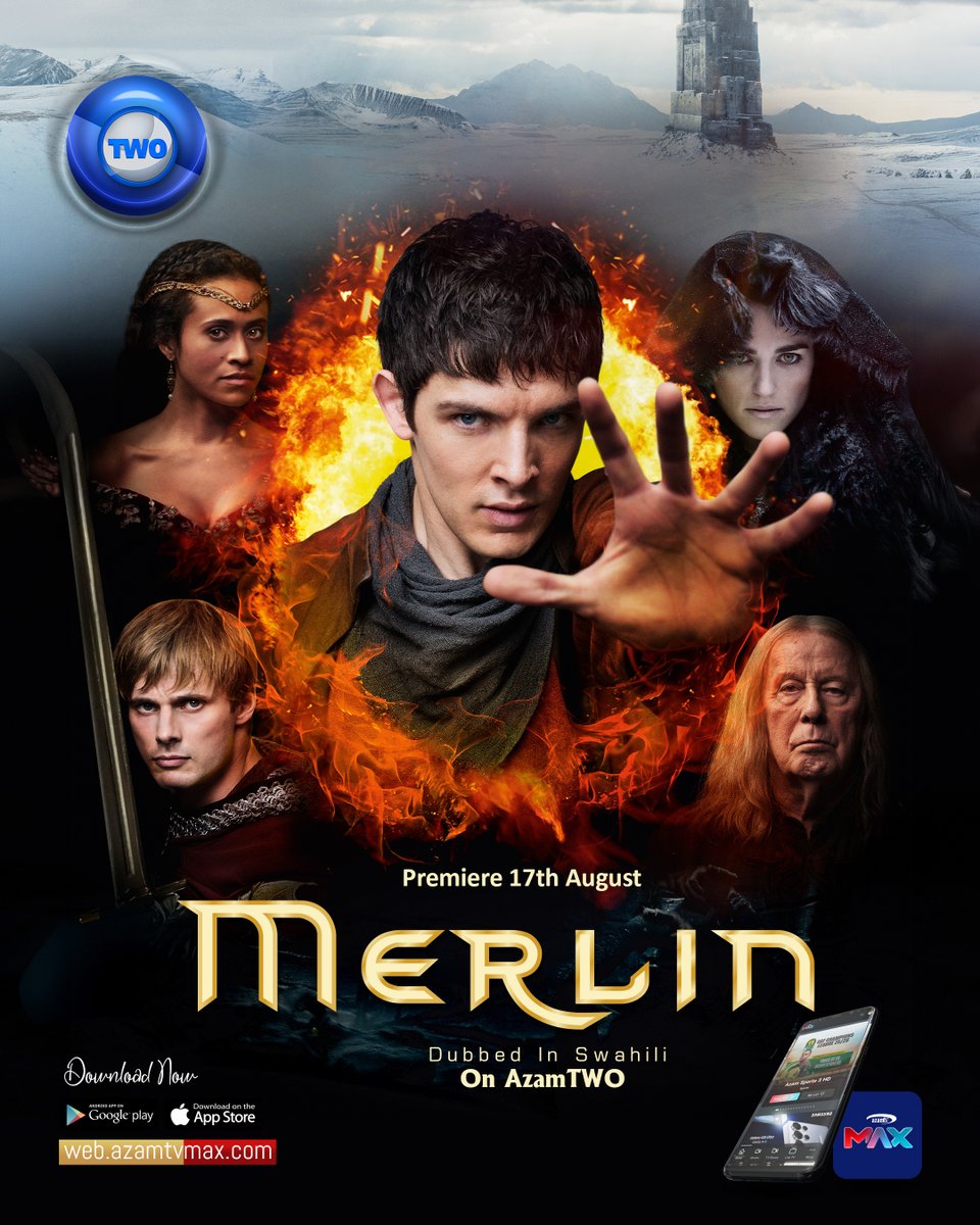 Azamtv_ug's tweet photo. Magic, warfare, and the legendary saga of Camelot return with an absolute bang! 🔮
Witness the world-famous series MERLIN, fully dubbed in smooth, iconic Swahili! Don't miss the grand premiere!
📱 Streaming: AzamMAX App (https://t.co/QYashyQigx)
#Merlin #AzamTWO #SwahiliDubbed #Camelot #AzamTV #FantasyDrama #EnjoyMoreForLess #WatchAzamTV #AzamMAX