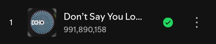 sleepinginsilk's tweet photo. DSYLM needs Only 8.1M streams more to reach 1B streams on Spotify. Keep streaming 🔥 https://t.co/f9O8BrZCWG