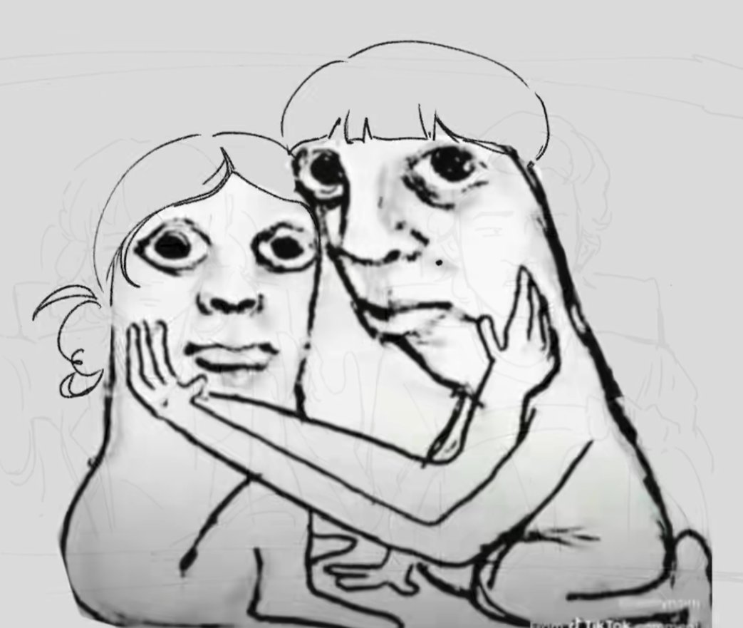 MikeAdoresEl's tweet photo. I can't stop laughing at this fucking Will and El drawing holy fuckinf shit😭 I need the context here https://t.co/H6NNpGFeDj