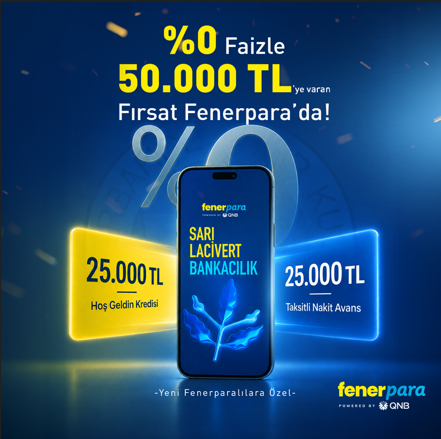 Fenerparacom's tweet photo. Fenerbahçe ruhunu taşıyanlara %0 faiz avantajıyla 50.000 TL fırsatını kaçırma!
Fenerparalı ol, avantajı yakala!

*Kampanya, yeni Fenerpara ve QNB müşterilerine özel olarak sunulmaktadır.