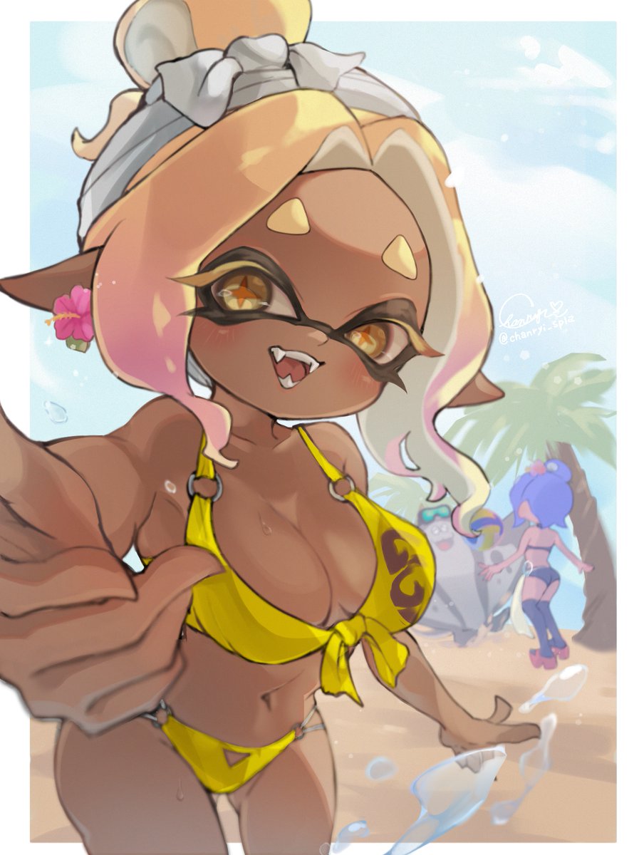 chanryi_spla's tweet photo. 「オマエさんも 来るのじゃ！」🏝️ https://t.co/4qr8lkTgtc