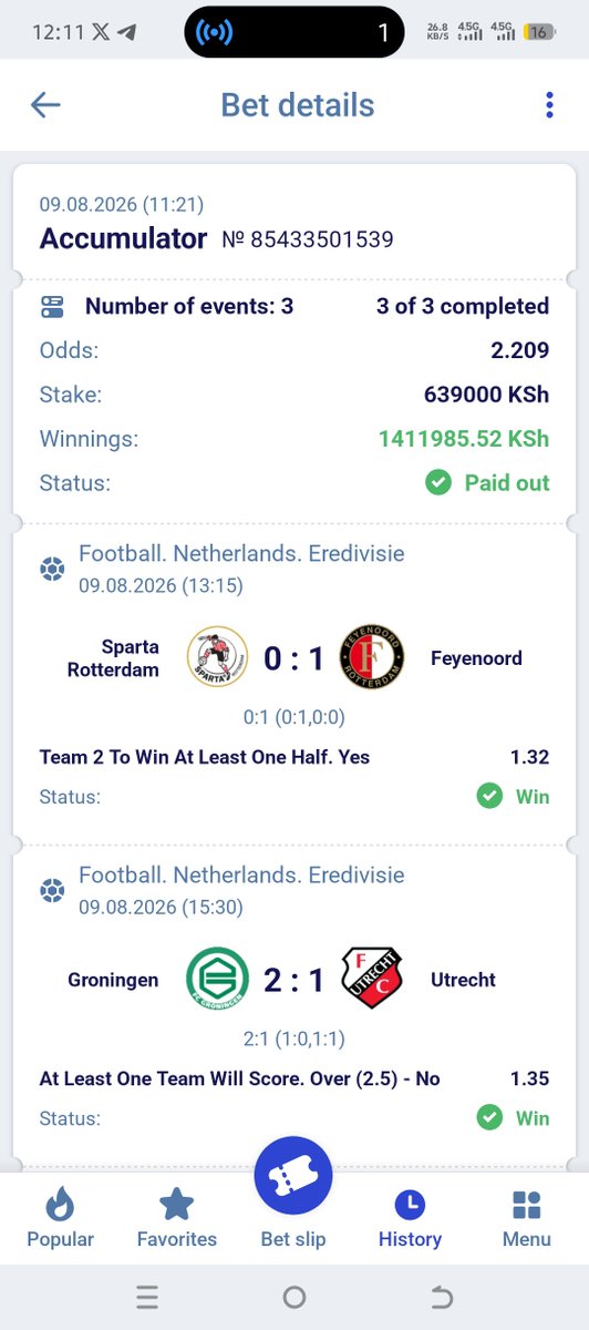 MrFelixKe's tweet photo. 💫💥💥Boooooom 💥🥇🔥

2.2 odds  landed✅

Ksh 1,411,000 + in the Olosho bag ✅✅💯💯🔥🔥💥💥💫💫👜

Congratulations to those who
 played 🔥❤️✅🤑🎉

( *TAX*FREE ZONE!*)

REGISTER HERE➡️  https://t.co/1Hfzqde67r

PROMO CODE➡️ *FELIX2030*

ANDROID APP➡️ https://t.co/eaeonqgJHF https://t.co/CSwNX1MXVv