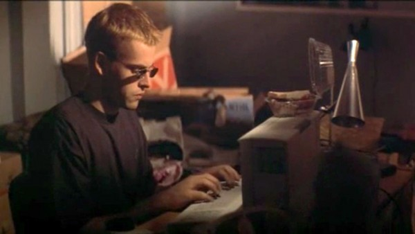 hakluke's tweet photo. 38 years ago today, Dade Murphy aka Zero Cool crashed 1507 computers, causing a 7 point drop in the NY stock exchange. He was 11 and his family was fined $45,000. He was banned from touching a computer until he turned 18.

#hackers https://t.co/4NJ4V9f5gO