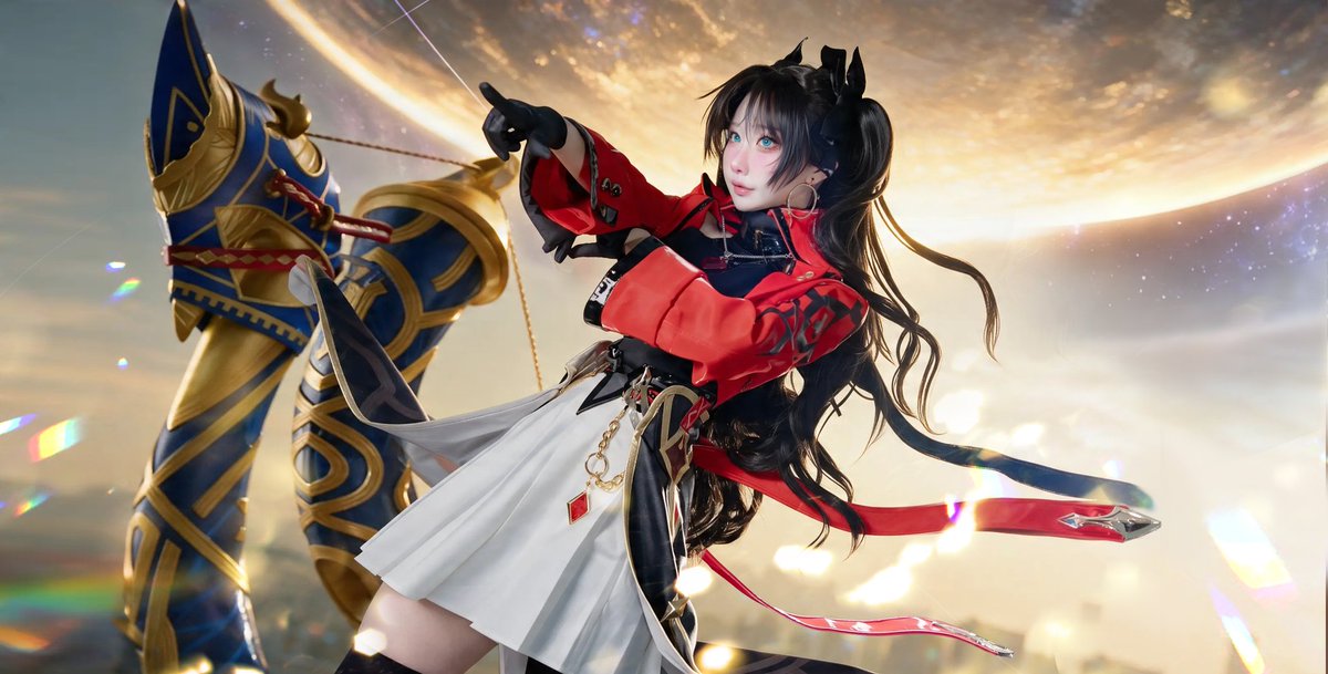 HanaKurumino's tweet photo. แน่นอน!! จอกศักดิ์สิทธิ์ต้องเป็นของฉัน
#HonkaiStarRail
#Planarcadia
#Ishtar
#rintohsaka 
#HSRxFate_UBW https://t.co/VmNcVn53Ag