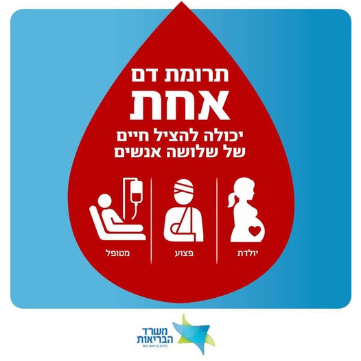 NationalHasbara's tweet photo. יש מחסור במנות דם. התרומה שלכם יכולה להציל חיים.

בכל יום דם נדרש ליולדות, לפצועים, למנותחים ולמטופלים שזקוקים לו. 
תרומת דם אחת יכולה להציל חיים של שלושה אנשים. ❤️

משרד הבריאות @IsraelMOH קורא לכם להגיע ולתרום דם. 
זה הזמן לשמור על מלאי הדם זמין לכולנו.

לבדיקת מיקומי תרומות דם, בקרו באתר מגן דוד אדום @mda_israel >>
https://t.co/3NIdcexiTV