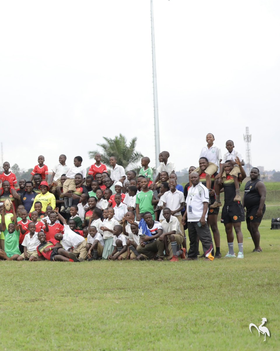 Popelina256ug's tweet photo. THE CRANES ARE READY —AND THEY’RE LEAVING A LEGACY🏉
Before tomorrow’s big battle with Zambia 🇿🇲, the U20 Rugby Cranes took time to give back and inspire the next generation. ❤️
More than rugby. More than a game. This is about inspiring tomorrow’s stars. 🌟🏉
Tomorrow, it’s time to fight for the badge! 🇺🇬🔥
Uganda vs Zambia  LET’S BACK OUR BOYS 🗣️🏉🇺🇬
#U20BarthesUg26
 #UgandaRugby
#MoreThanJustRugby
#RugbyCranes #Legacy #SupportTheBoys