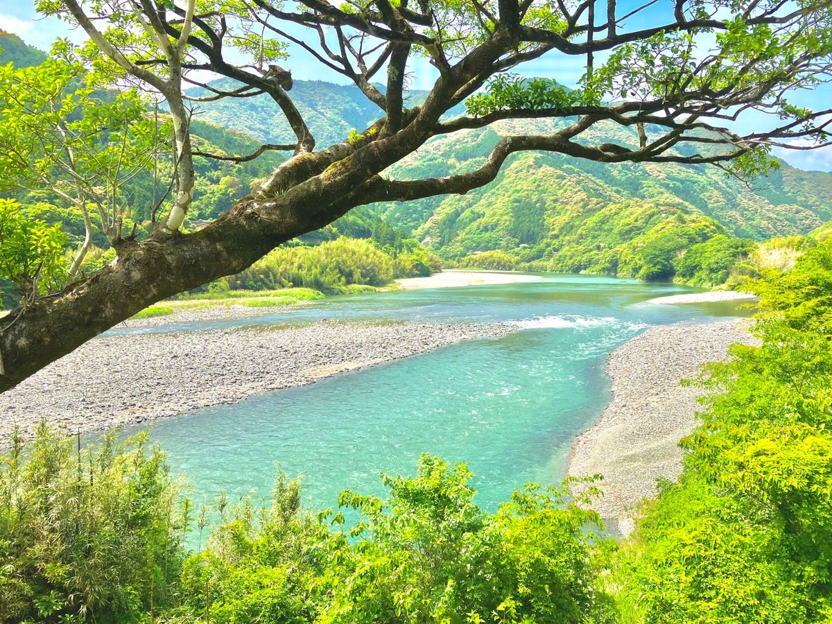 LisaOrfield1's tweet photo. 緑に囲まれた静かな時間🌿✨
青空と川、そしてどこまでも続いていきそうな小さな道。
暑い夏でも、こんな景色に出会うと少しだけ時間がゆっくり流れているように感じます😊
自然の中をのんびり歩くだけで、心までリフレッシュ🍃

#絶景スポット #夏の風景 #青空 #緑のある風景 #癒しの時間 #散歩日和 https://t.co/LBr3YB9YpY