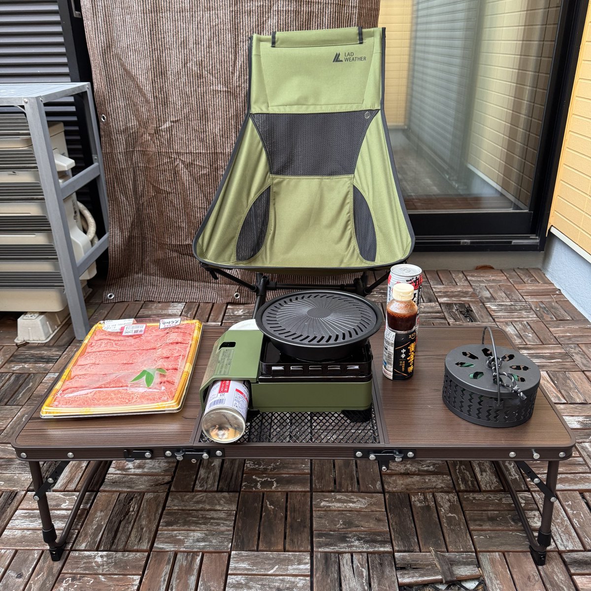 chu2kai's tweet photo. 半額肉を焼くスタイル。 https://t.co/7s0zoqb9M0