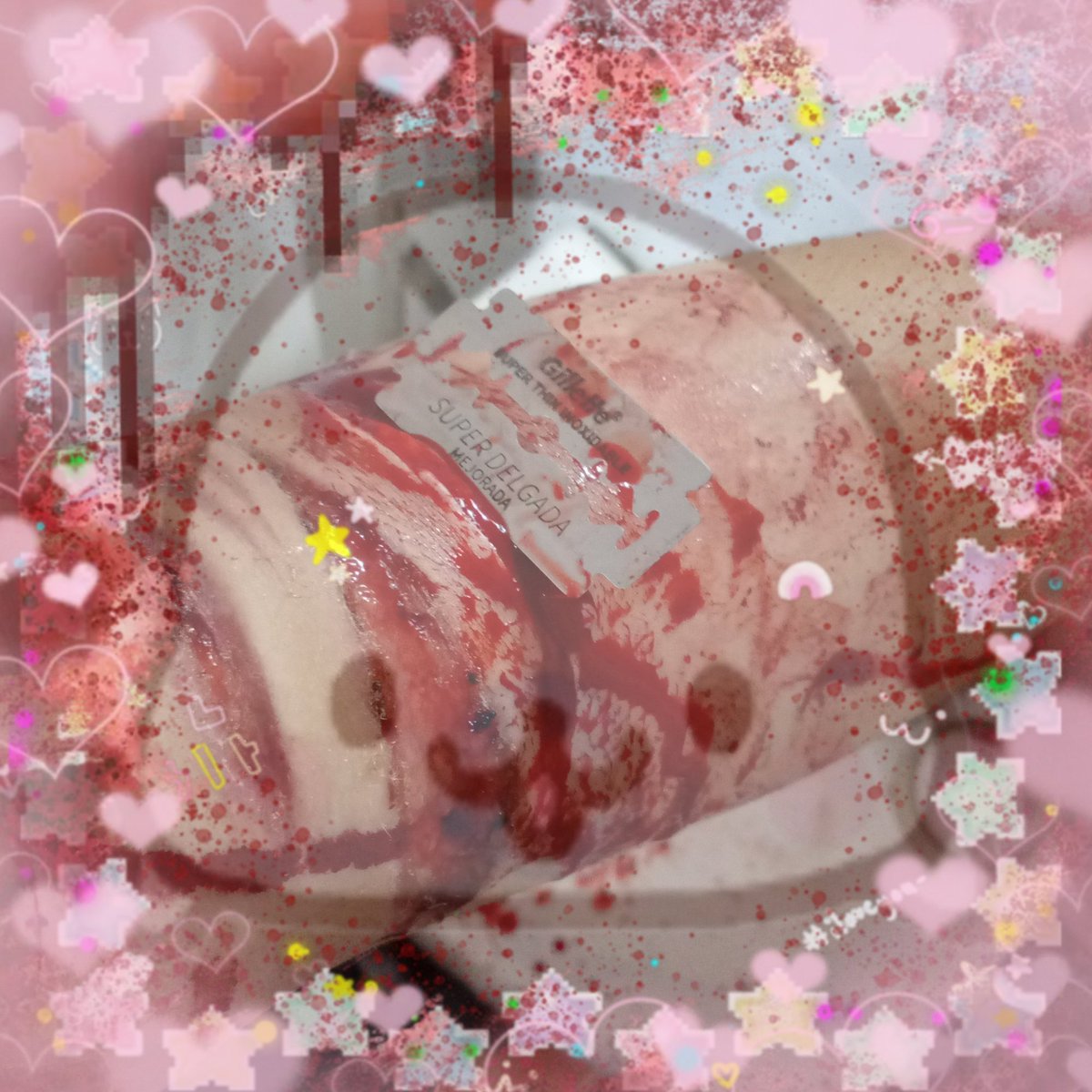 GROTESCOOOO's tweet photo. BOYS'FUN >///<
SFX MAKEUP! FAKE BLOOD! ALL FAKE!
#sh #sfx #slittwt #beanstwt #suicidetwt #selfharm #988twt #subtwt #shtwt #shtw #fakeblood #menheratwt https://t.co/5o1I8hyqMA