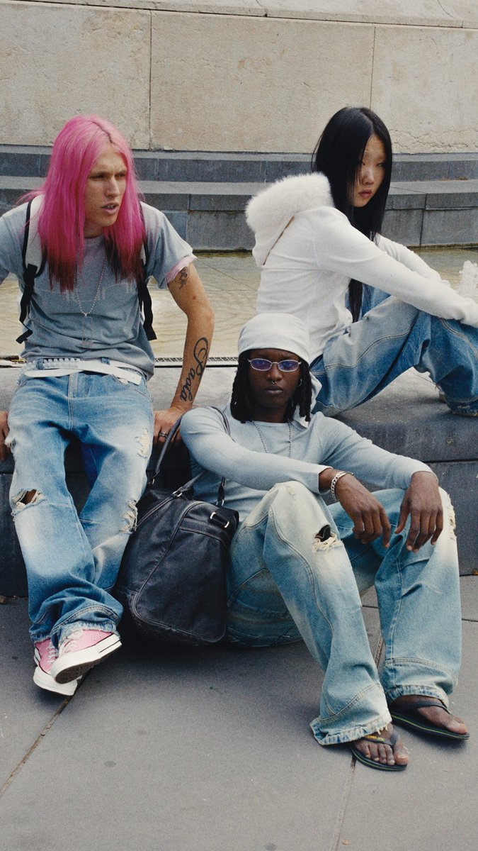 hunimona's tweet photo. Paris model agencies were ghosting us a week before the shoot so we did an IG callout. Worked out pretty well I’d say. New Huni denim available now https://t.co/L1Ksn57lL4