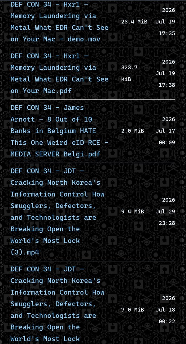 freeprogrammers's tweet photo. #باحال
#موقت

آرشیو ارائه‌های DEF CON 34 
منتشر شده جدید

لینک مستقیم:
https://t.co/DHXfw8YsX7

تحقیق، یادگیری و کلی چیز باحال

#DEFCON #DEFCON34 #هک #امنیت_سایبری #آموزش https://t.co/W5okpbYrfK