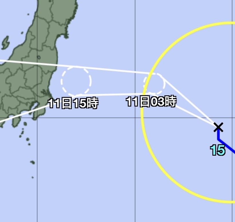 ohsuka's tweet photo. 台風15号🌀が“観測史上初”福島県に上陸か⁉️というニュースが話題ですが、残念ながらその位置には「勿来」があります。 https://t.co/74EoflR5k6