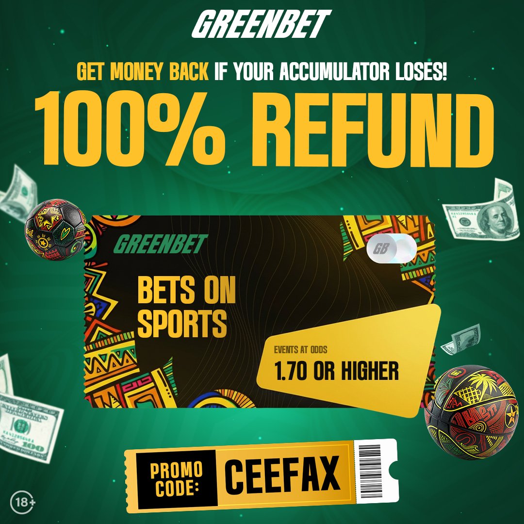SplendidBet's tweet photo. Every match tells a story. Make yours count with Greenbet." #Greenbet.

PromoCode👉CEEFAX

Link👉 https://t.co/EIQghBBmjG

BookingCode👉PZQEH

18+Only_Gamble Responsibly🔞 https://t.co/nnaZlynyq8