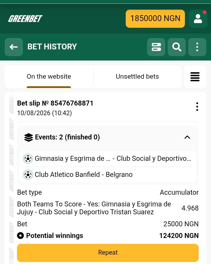 SplendidBet's tweet photo. Every match tells a story. Make yours count with Greenbet." #Greenbet.

PromoCode👉CEEFAX

Link👉 https://t.co/EIQghBBmjG

BookingCode👉PZQEH

18+Only_Gamble Responsibly🔞 https://t.co/nnaZlynyq8
